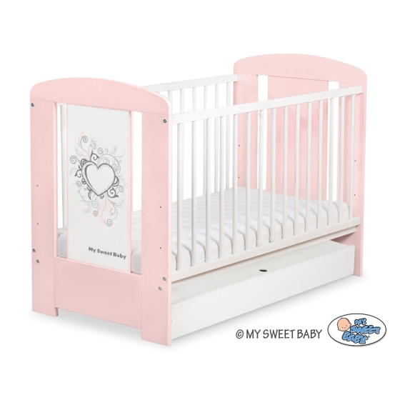 Baby cot bed 120x60cm Chic with drawer STANDARD