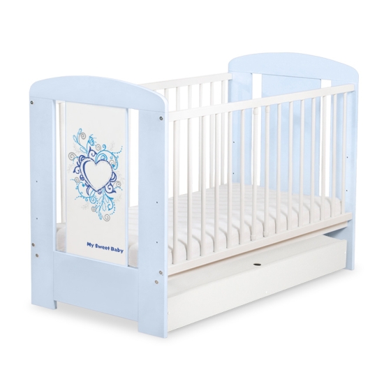 Baby cot bed 120x60cm Chic with drawer STANDARD
