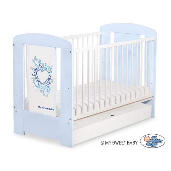 Baby cot bed 120x60cm Chic with drawer STANDARD