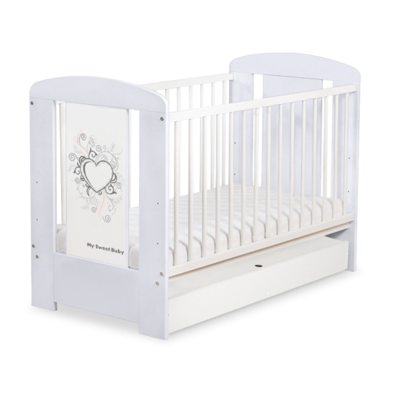 Baby cot bed 120x60cm Chic with drawer STANDARD
