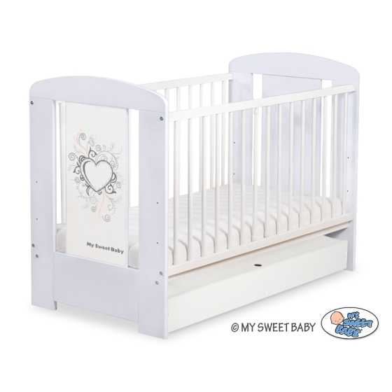 Baby cot bed 120x60cm Chic with drawer STANDARD