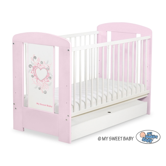 Baby cot bed 120x60cm Chic with drawer STANDARD