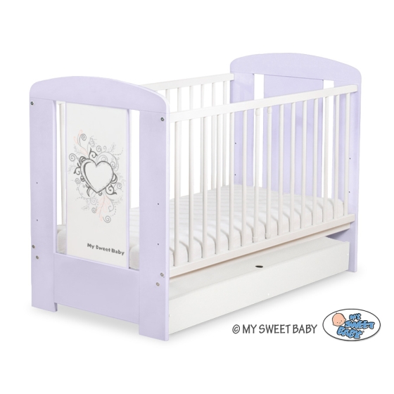 Baby cot bed 120x60cm Chic with drawer STANDARD