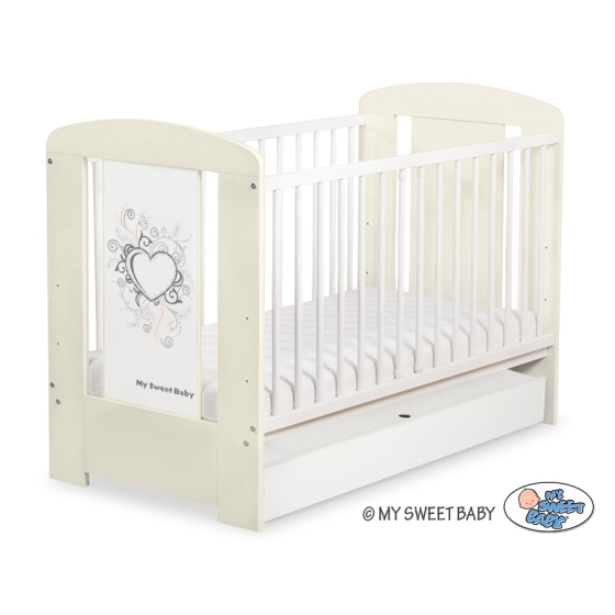 Baby cot bed 120x60cm Chic with drawer STANDARD