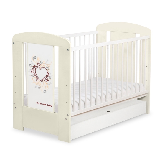 Baby cot bed 120x60cm Chic with drawer STANDARD