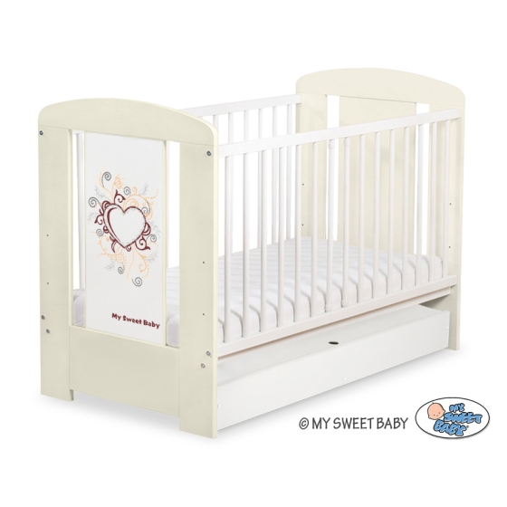 Baby cot bed 120x60cm Chic with drawer STANDARD