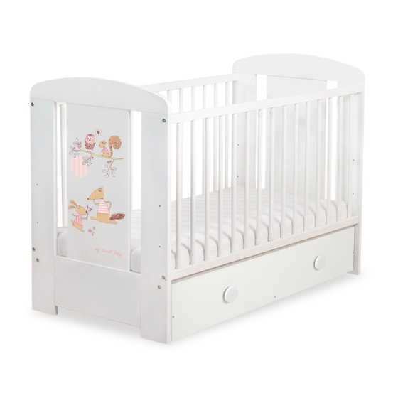 Baby cot bed 120x60cm Friends with drawer MAXI