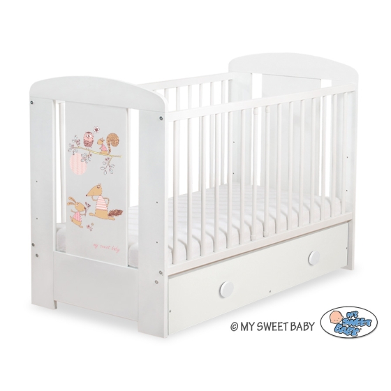 Baby cot bed 120x60cm Friends with drawer MAXI