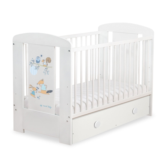 Baby cot bed 120x60cm Friends with drawer MAXI