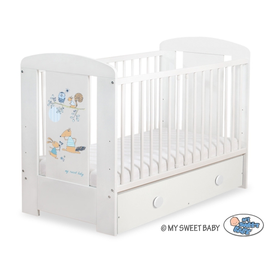 Baby cot bed 120x60cm Friends with drawer MAXI