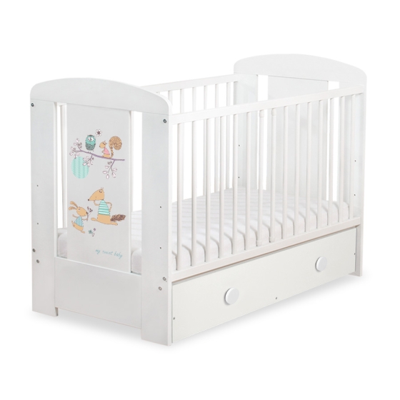 Baby cot bed 120x60cm Friends with drawer MAXI