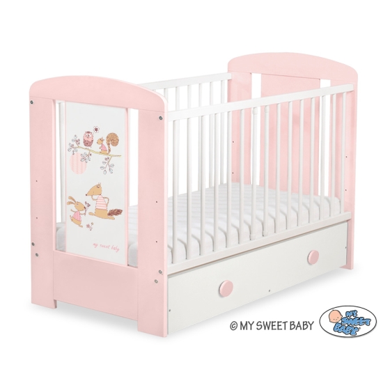 Baby cot bed 120x60cm Friends with drawer MAXI