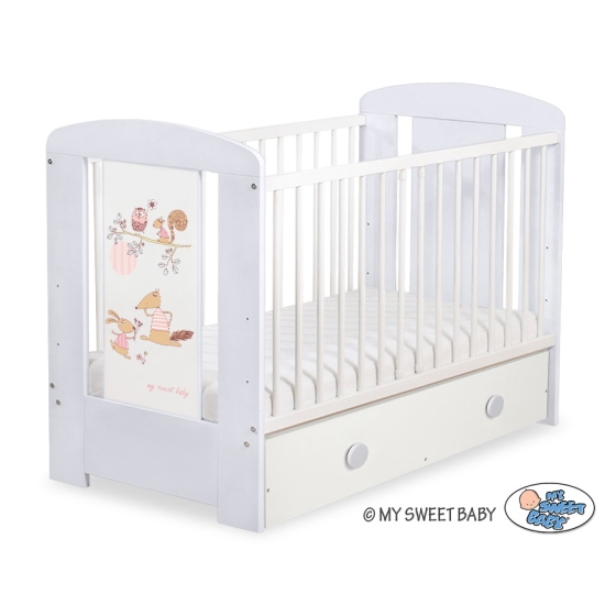 Baby cot bed 120x60cm Friends with drawer MAXI