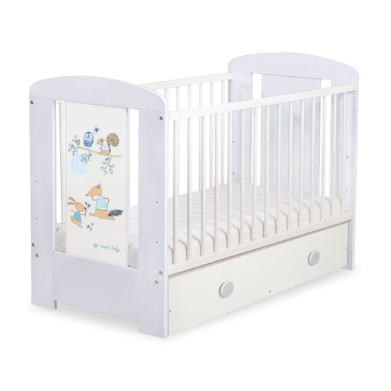 Baby cot bed 120x60cm Friends with drawer MAXI