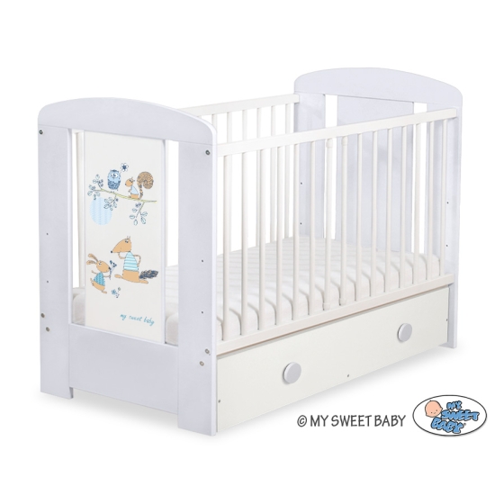 Baby cot bed 120x60cm Friends with drawer MAXI
