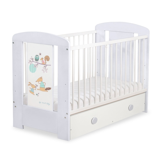 Baby cot bed 120x60cm Friends with drawer MAXI