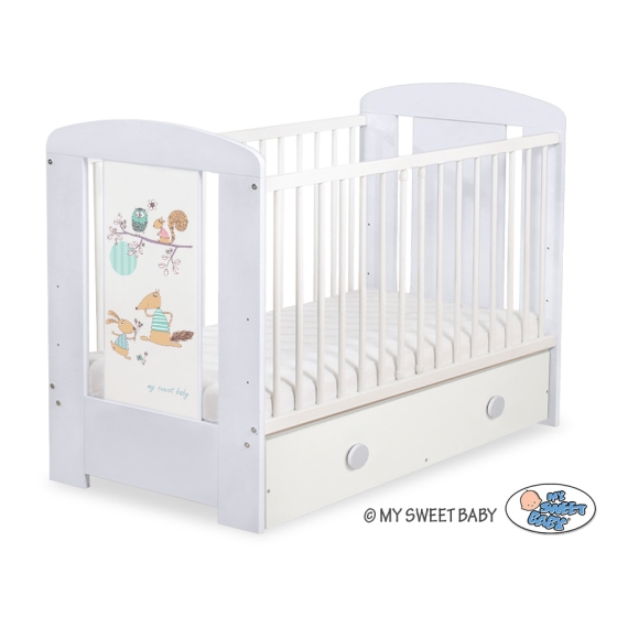 Baby cot bed 120x60cm Friends with drawer MAXI