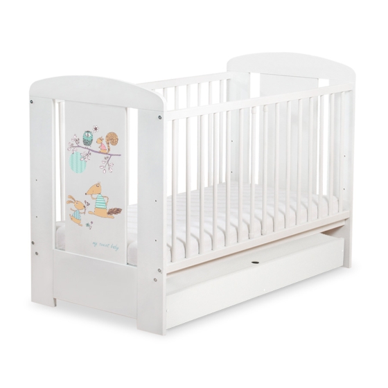 Baby cot bed 120x60cm Friends with drawer STANDARD
