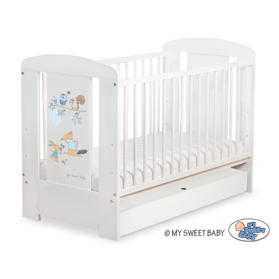 Baby cot bed 120x60cm Friends with drawer STANDARD