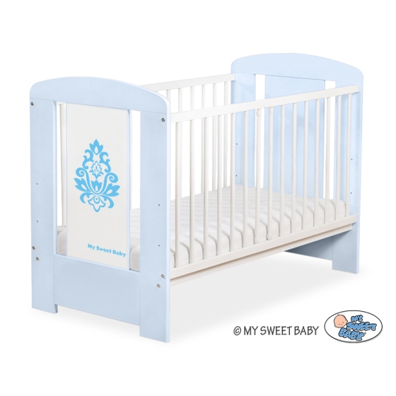 Baby cot bed 120x60cm Glamour Blue-3
