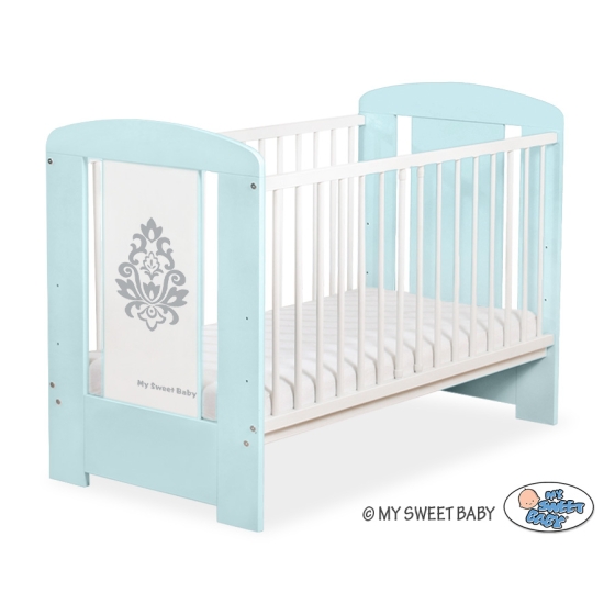 Baby cot bed 120x60cm Glamour Mint-1