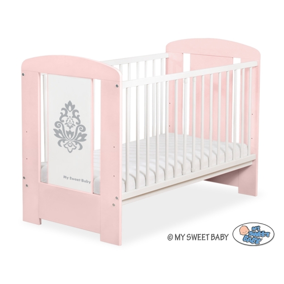 Baby cot bed 120x60cm Glamour no. 5015-01-1