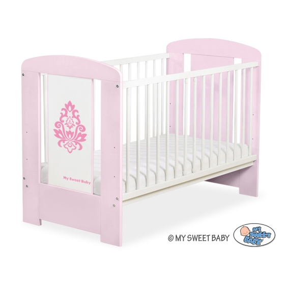 Baby cot bed 120x60cm Glamour Pink-2
