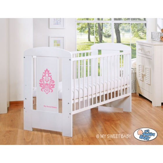 Baby cot bed 120x60cm Glamour White -2