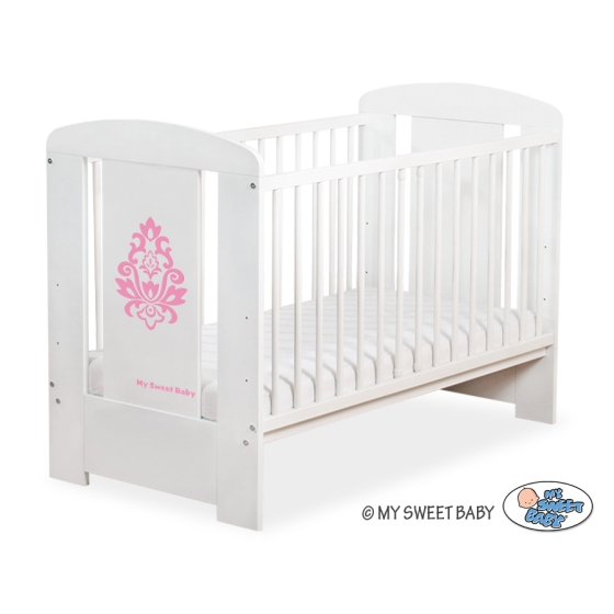 Baby cot bed 120x60cm Glamour White -2