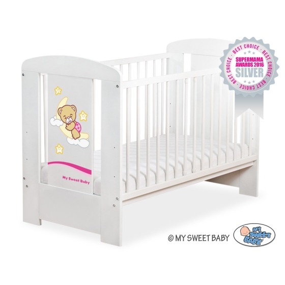Baby cot bed 120x60cm Good Night White Model: 806