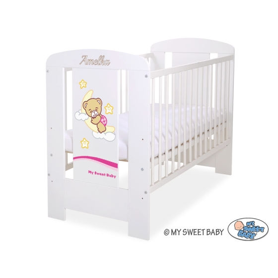 Baby cot bed 120x60cm Good Night White Model: 806