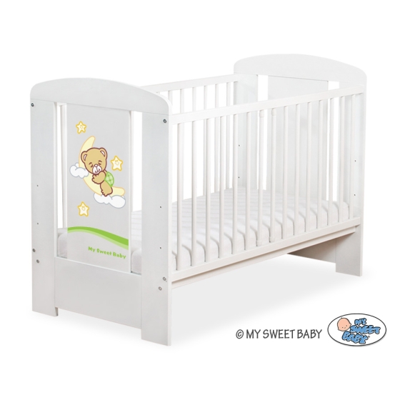Baby cot bed 120x60cm Good Night White Model: 808