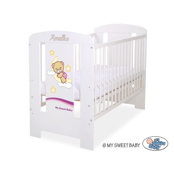 Baby cot bed 120x60cm Good Night White Model: 811