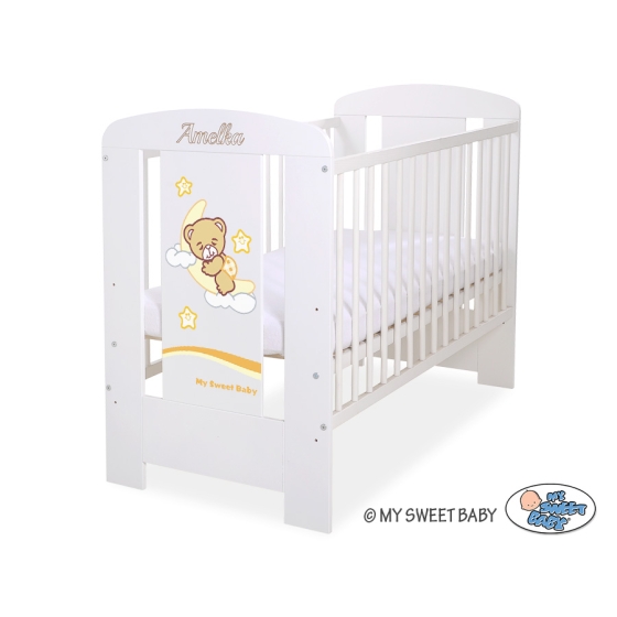 Baby cot bed 120x60cm Good Night White Model: 812