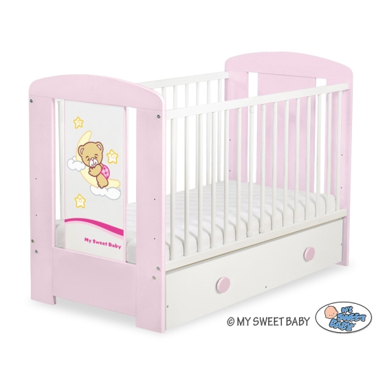 Baby cot bed 120x60cm Good Night with drawer MAXI