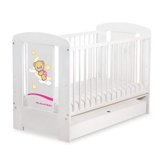 Baby cot bed 120x60cm Good Night with drawer STANDARD