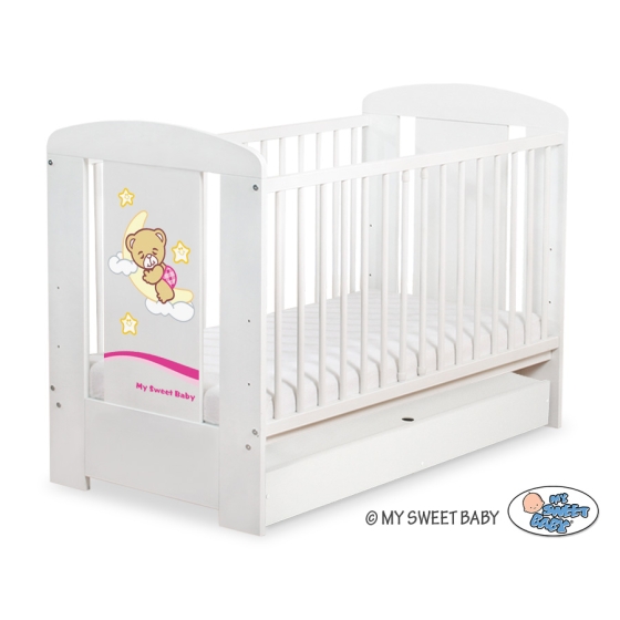 Baby cot bed 120x60cm Good Night with drawer STANDARD