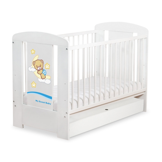 Baby cot bed 120x60cm Good Night with drawer STANDARD