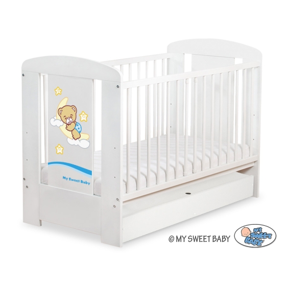 Baby cot bed 120x60cm Good Night with drawer STANDARD