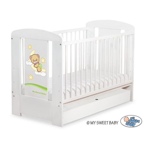 Baby cot bed 120x60cm Good Night with drawer STANDARD