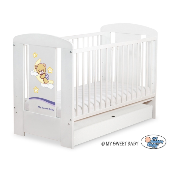 Baby cot bed 120x60cm Good Night with drawer STANDARD
