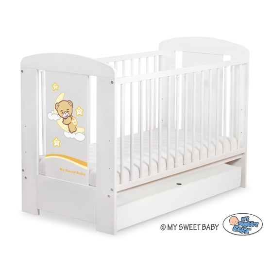 Baby cot bed 120x60cm Good Night with drawer STANDARD