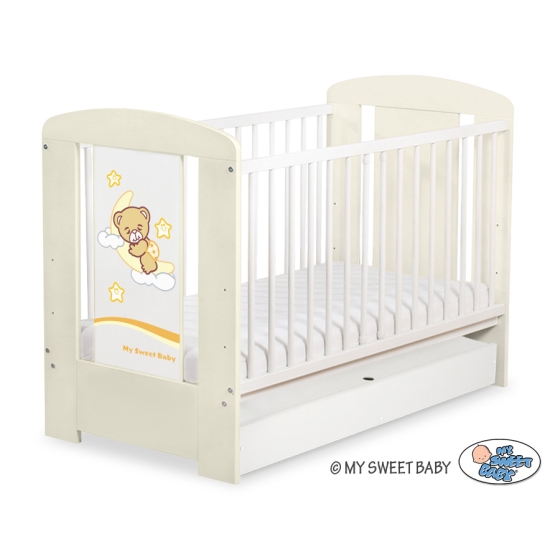 Baby cot bed 120x60cm Good Night with drawer STANDARD