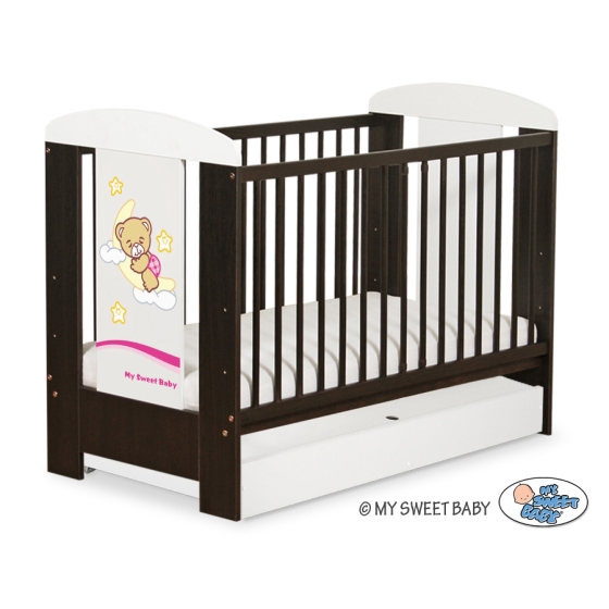 Baby cot bed 120x60cm Good Night with drawer STANDARD