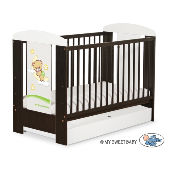 Baby cot bed 120x60cm Good Night with drawer STANDARD