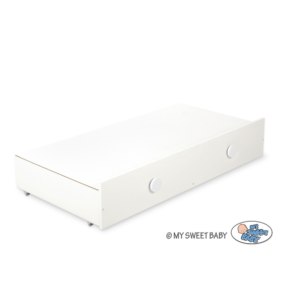 Baby cot bed 120x60cm Lorenzo III white with drawer MAXI