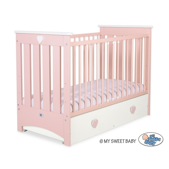 Baby cot bed 120x60cm Lorenzo III with drawer MAXI