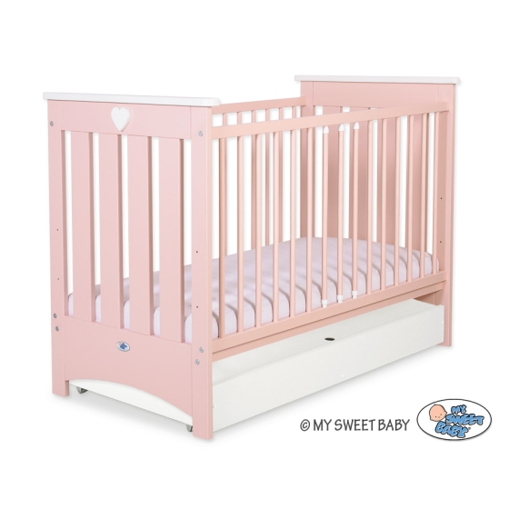 Baby cot bed 120x60cm Lorenzo III with drawer STANDARD