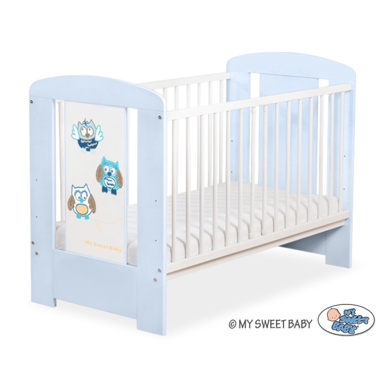 Baby cot bed 120x60cm Owls no. 5017-03-427