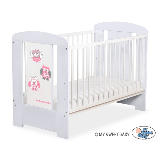Baby cot bed 120x60cm Owls no. 5017-06-426